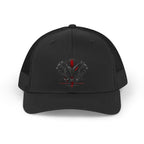 Valken Dark Wolf Trucker Hat — Retro Gaming Logo Mesh Cap