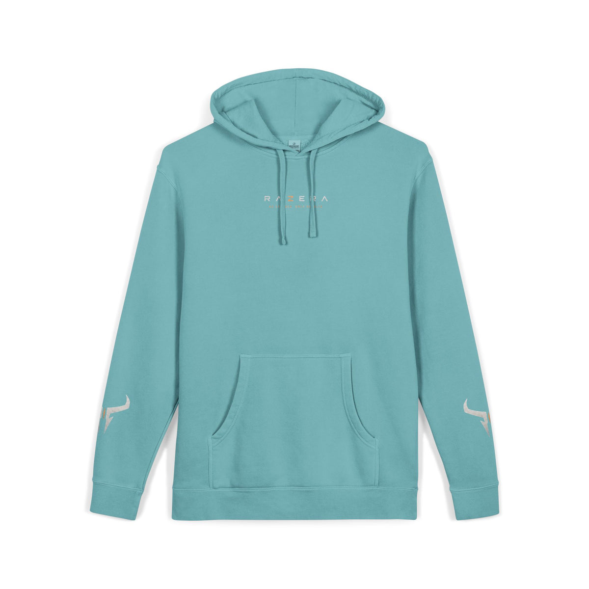 Razera Bull Logo Hoodie — Pigment-Dyed Pink Comfort Pullover