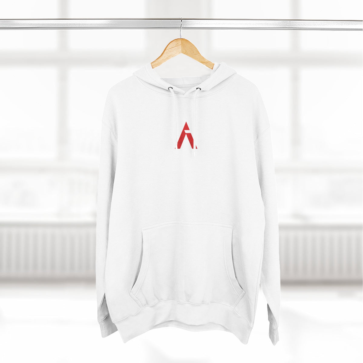 Ascend Mountain Logo Hoodie — Minimalist Outdoor Adventure Fleece
