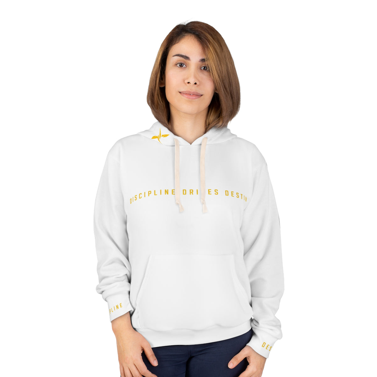 Motivational Axiom Hoodie — "Discipline Drives Destiny" Pullover