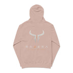 Razera Bull Logo Hoodie — Pigment-Dyed Pink Comfort Pullover