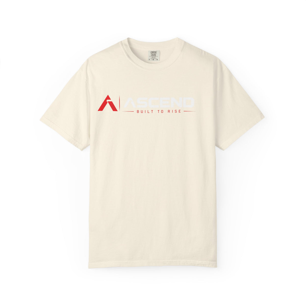 T-Shirt "Built to Rise" Minimalist Logo Tee