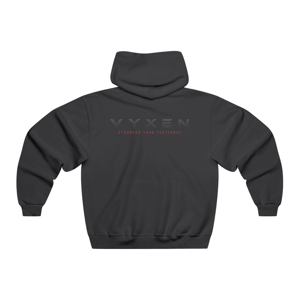 Vyxen Gothic Wolf Crest Hoodie — "VYXEN" Band Logo Pullover