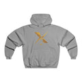 Axiom Gold Logo Hoodie — Minimalist Metallic Graphic Pullover