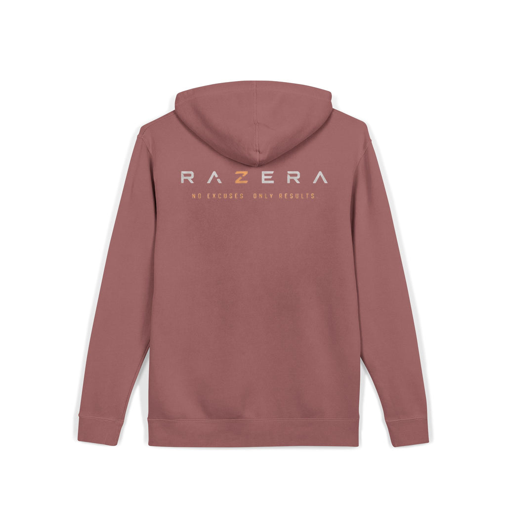 Pigment-Dyed Logo Hoodie — Bull Skull Front & Razera Back