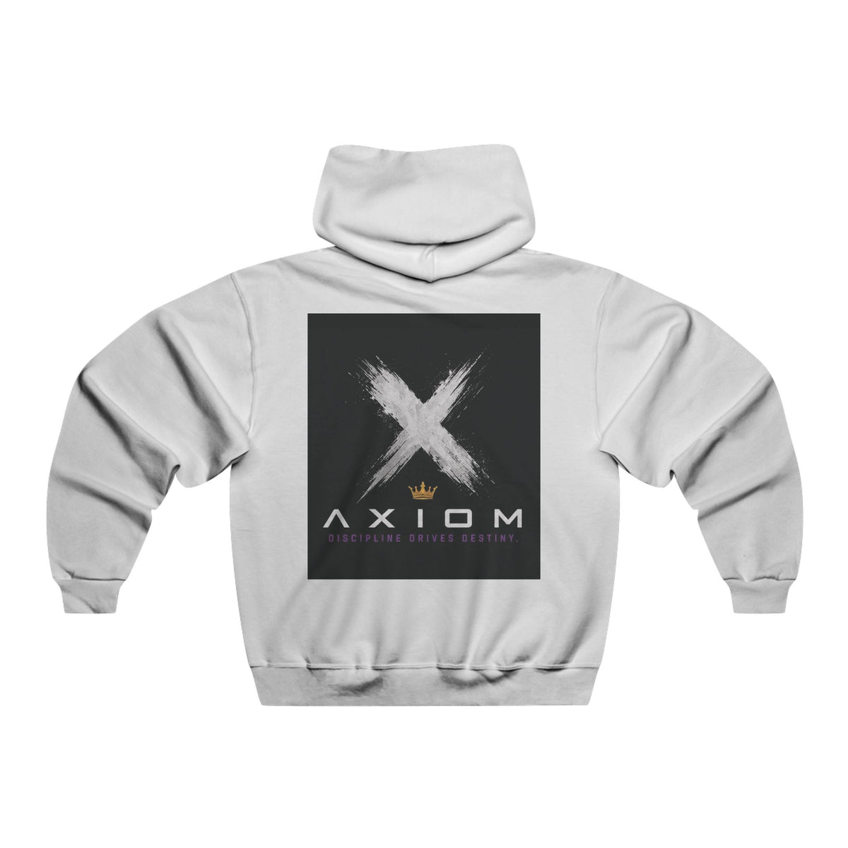 Axiom Logo Hoodie — Minimal Streetwear Pullover with Back Graphic