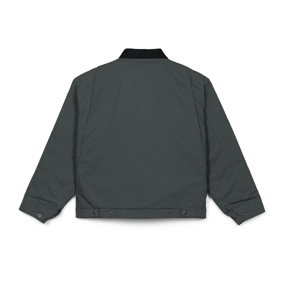 Work Jacket – Minimal Bull Skull Logo Black Duck Cloth Jacket