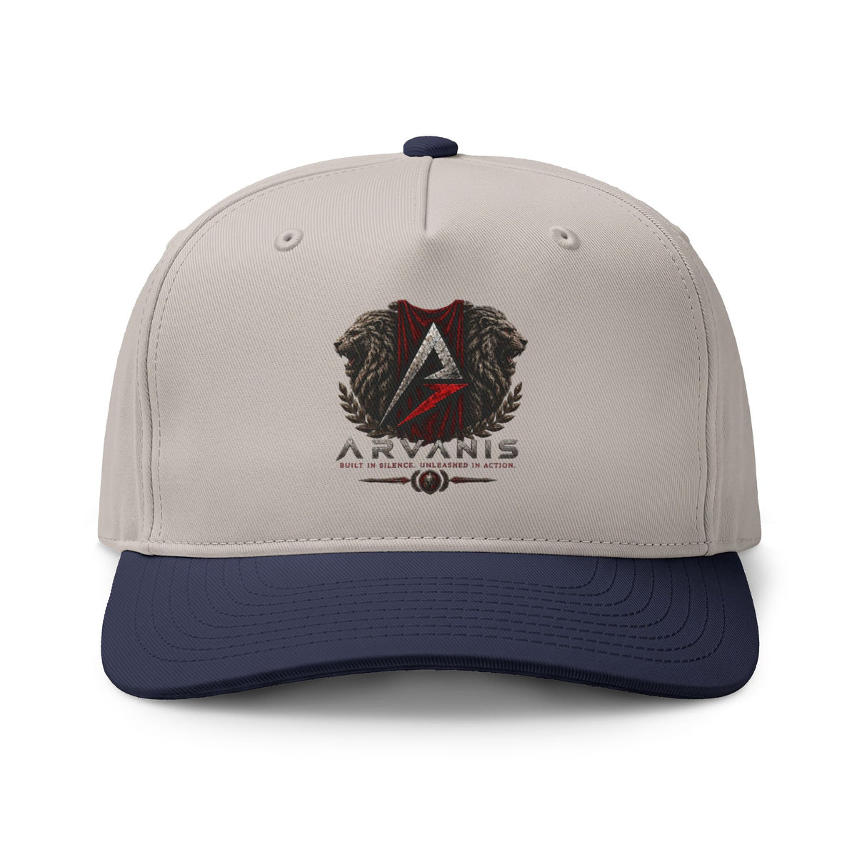 Two-Tone Logo Cap — Aryanis Shield Baseball Hat