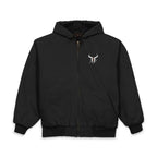 Hooded Work Jacket — Embroidered Bull Skull Logo