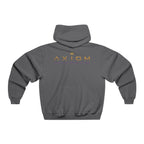 Axiom Gold Logo Hoodie — Minimalist Metallic Graphic Pullover