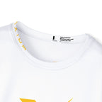 Sports Jersey — White Performance Tee with Yellow X Logo & “Discipline Drives Destiny” Back Print