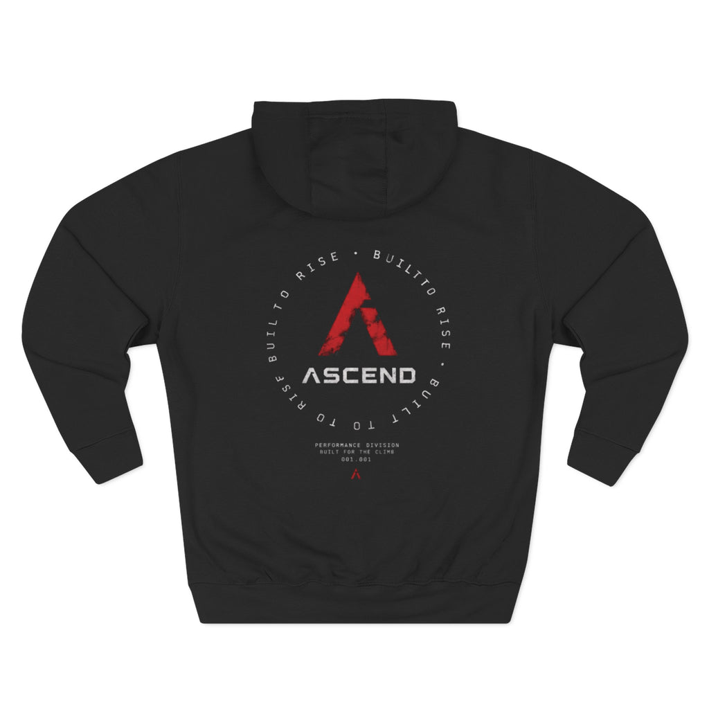 Ascend Mountain Logo Hoodie — Minimalist Outdoor Adventure Fleece