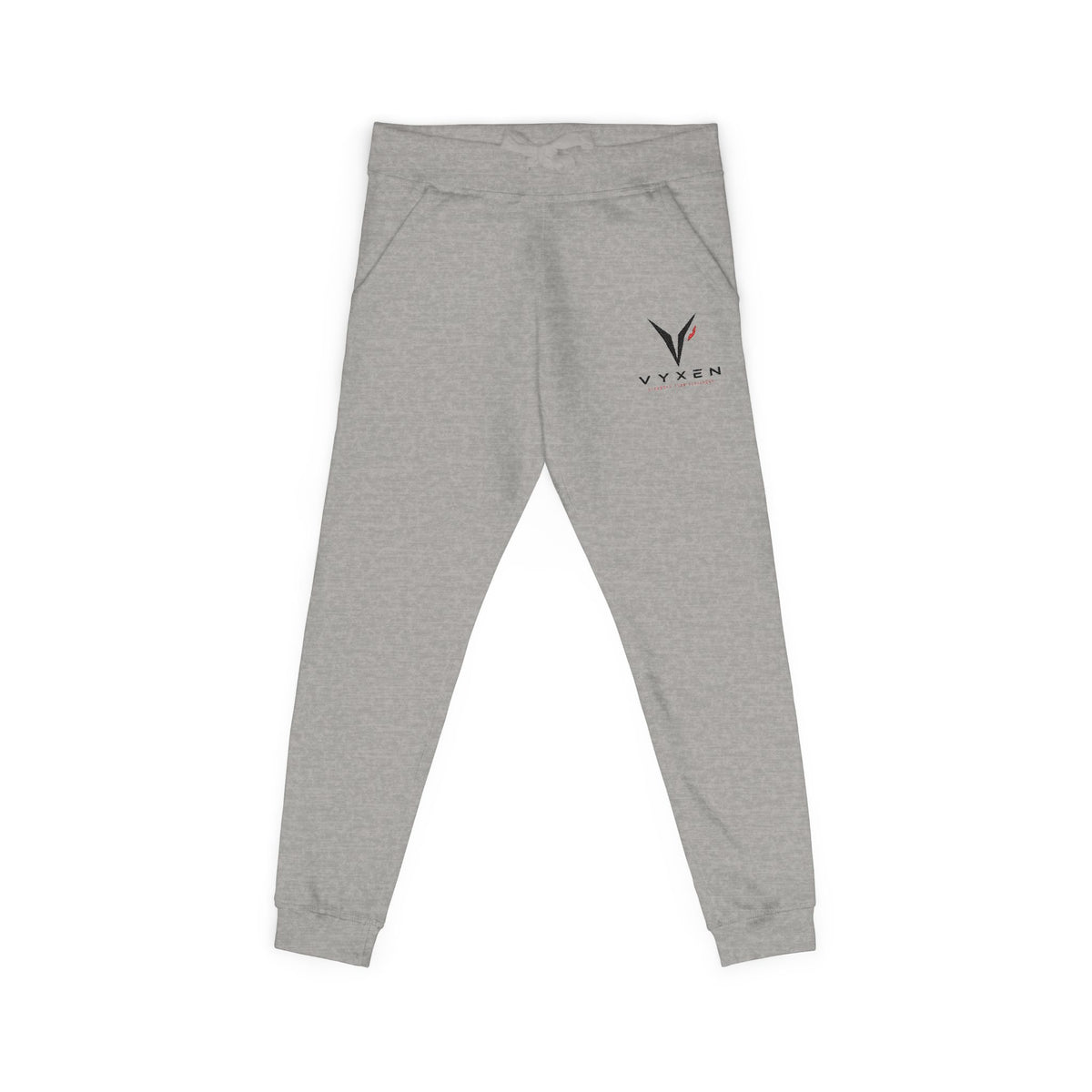 Embroidered Vytan Logo Sweatpants – White Fleece Joggers