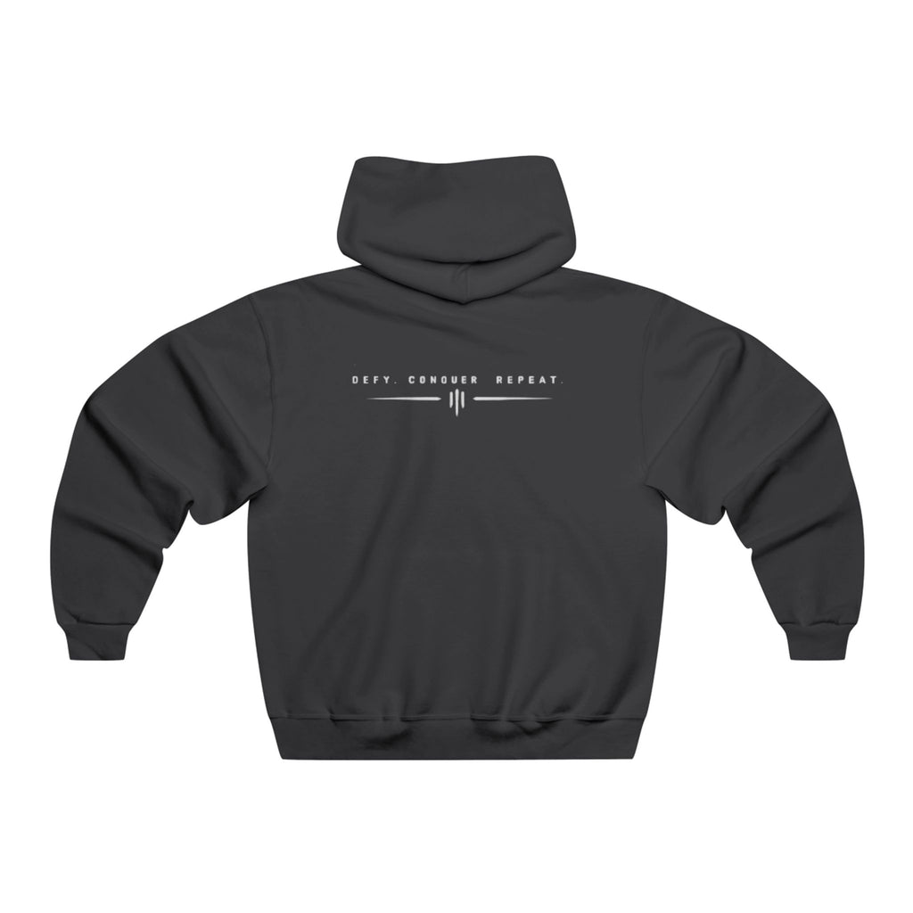 Wolfpack Graphic Hoodie — 'Conquer Repeat' Men's Streetwear Sweatshirt