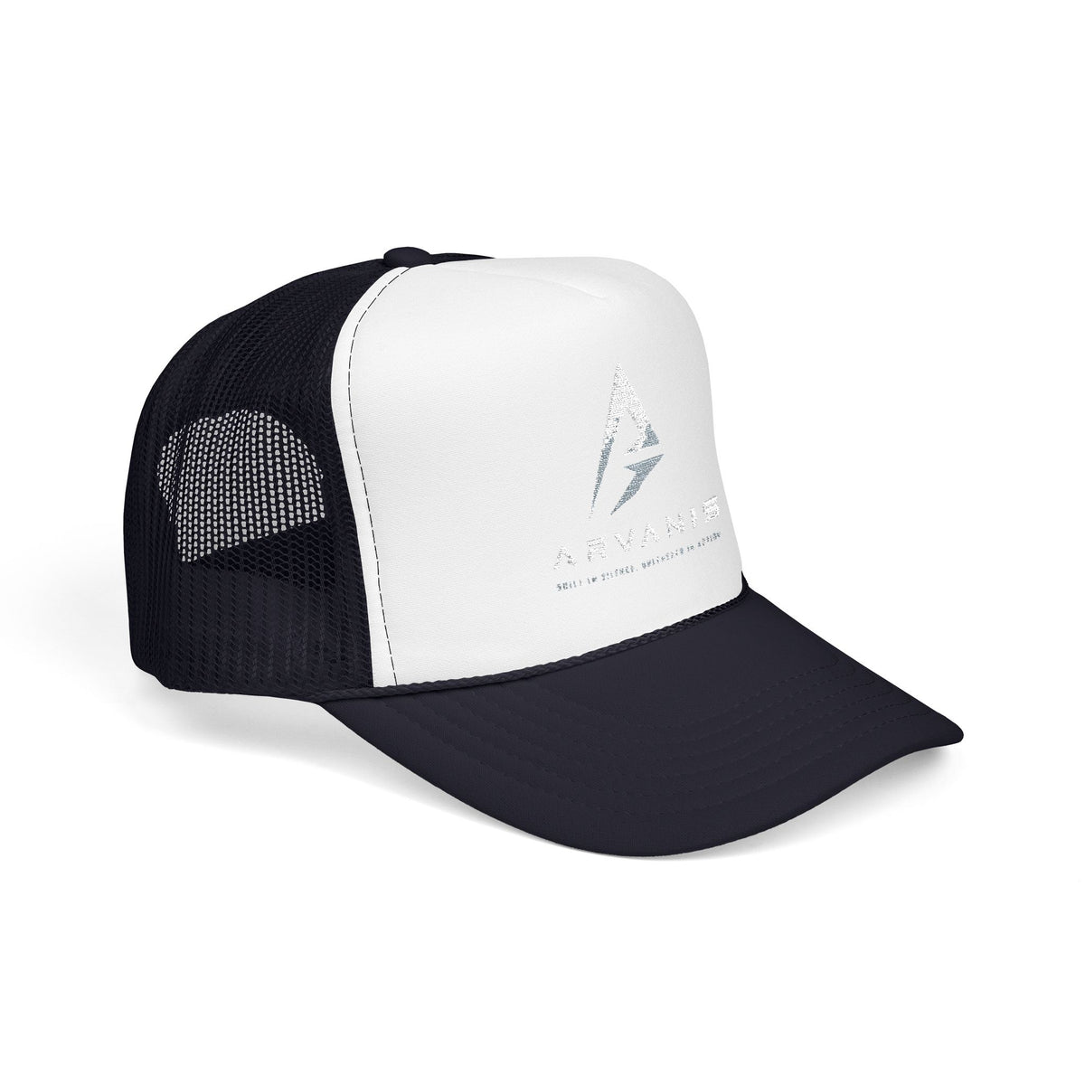 Arvanis Logo Trucker Hat — Vintage Distressed Foam Cap