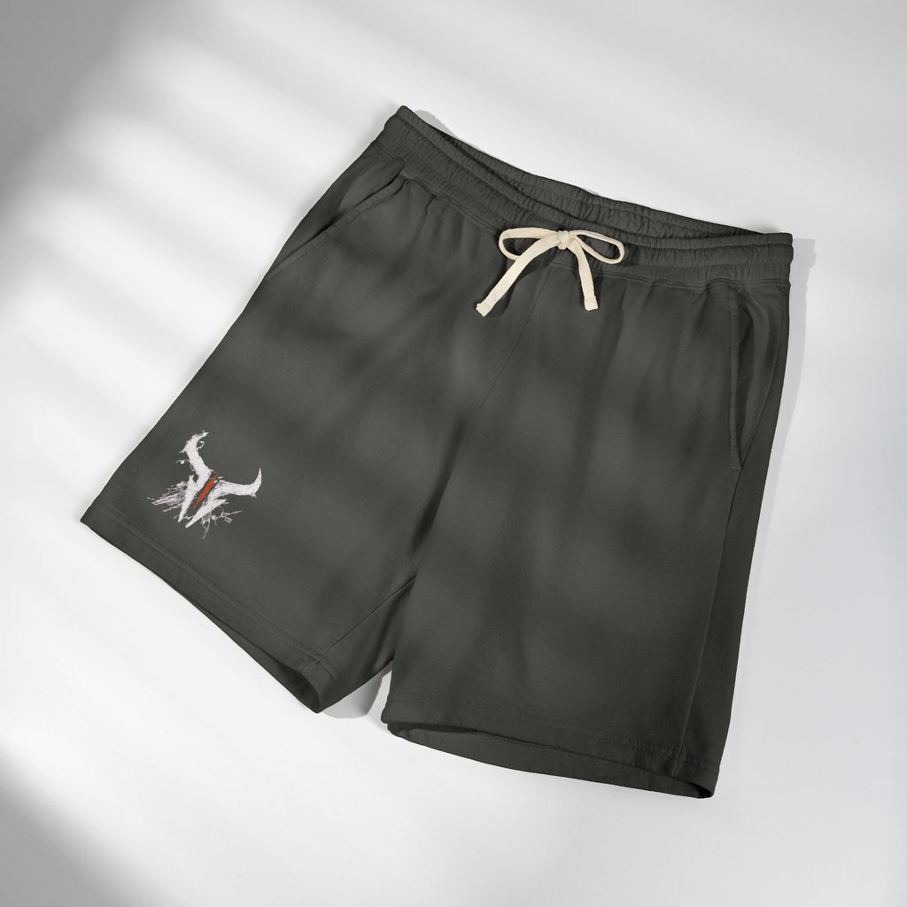 Lightweight Fleece Sweat Shorts — Garment-Dyed Comfort with Subtle Logo