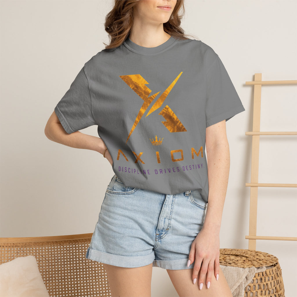 Axiom Logo T‑Shirt — 'Discipline Drives Destiny' Graphic Tee