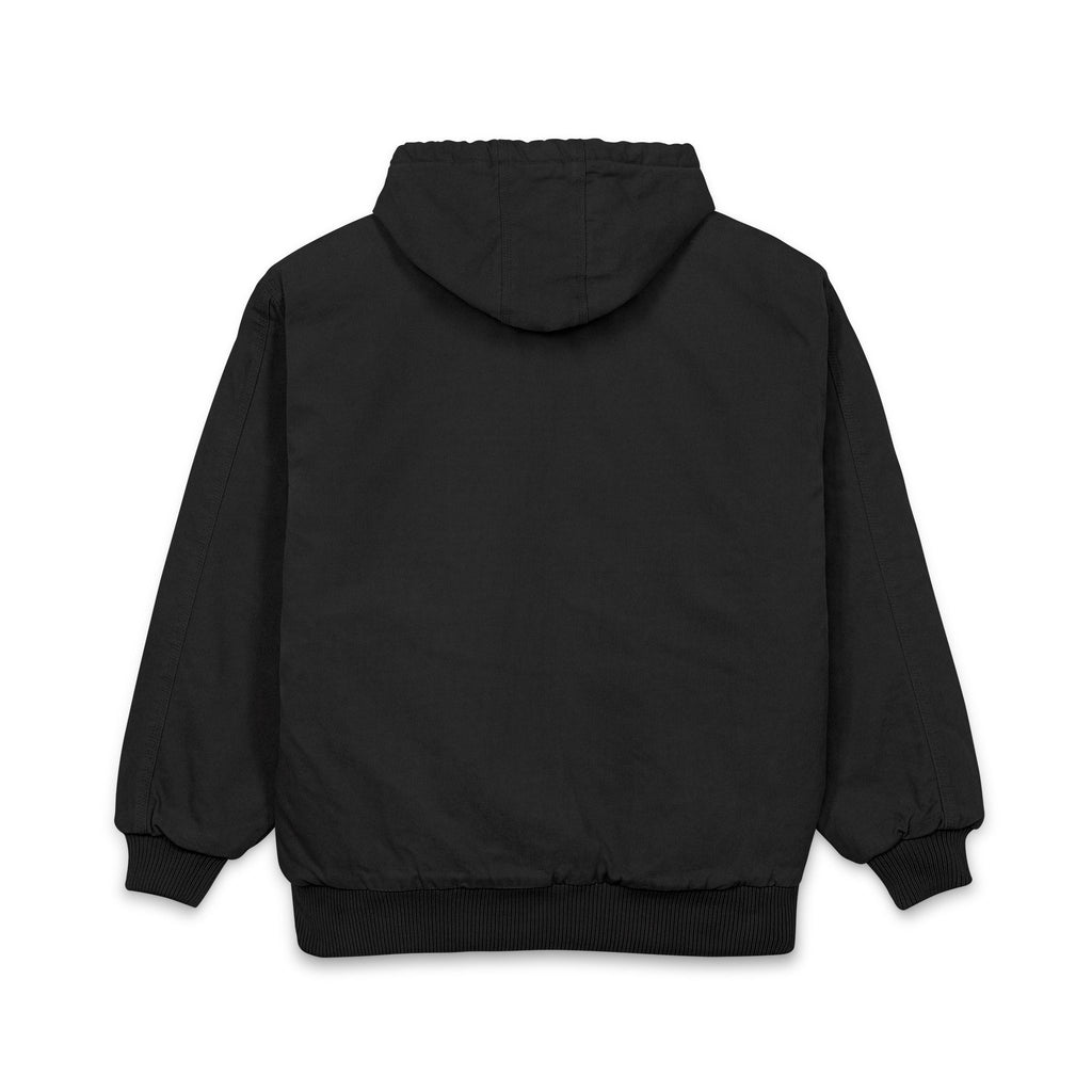 Hooded Work Jacket — Embroidered Bull Skull Logo