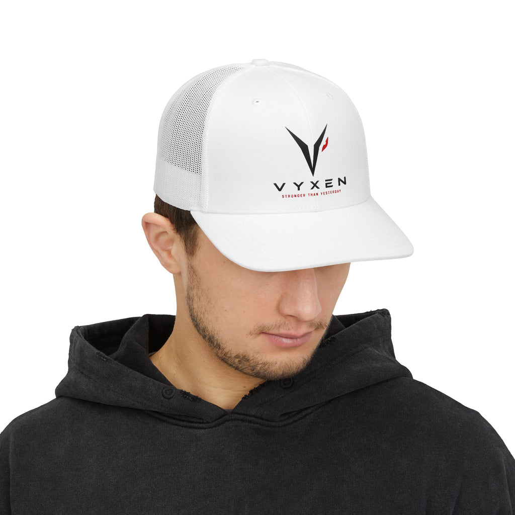 Vyxen Logo Trucker Cap — Minimal Athletic Snapback Hat