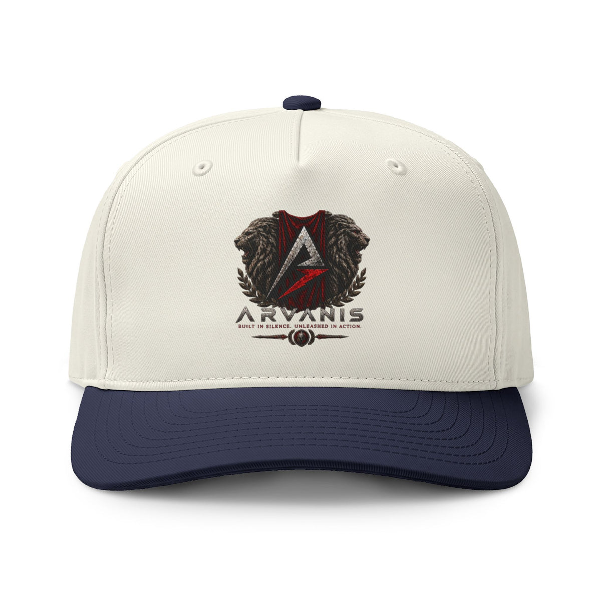 Two-Tone Logo Cap — Aryanis Shield Baseball Hat