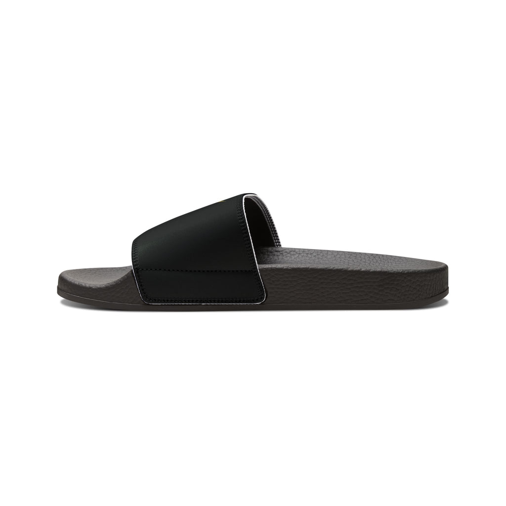 Slide Sandals - Black Band with Gold X Logo (Men's Removable-Strap Slides)