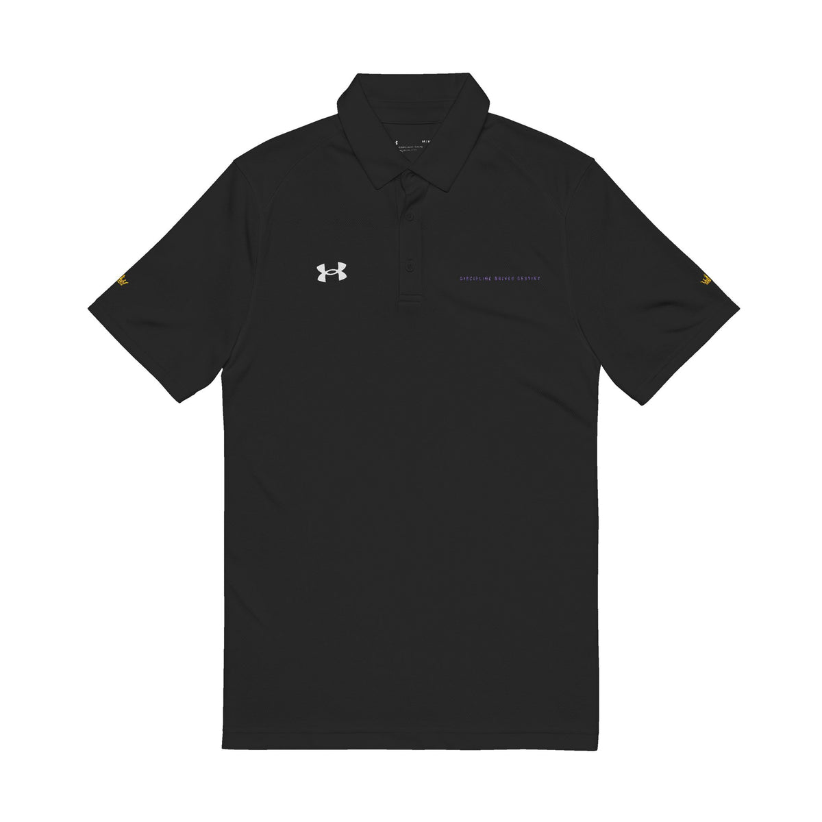 Embroidered White Men's Performance Polo