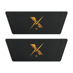 Slide Sandals - Black Band with Gold X Logo (Men's Removable-Strap Slides)