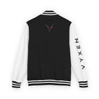 Vyxen Red & White Letterman Jacket — "VYXEN" Sleeve Logo