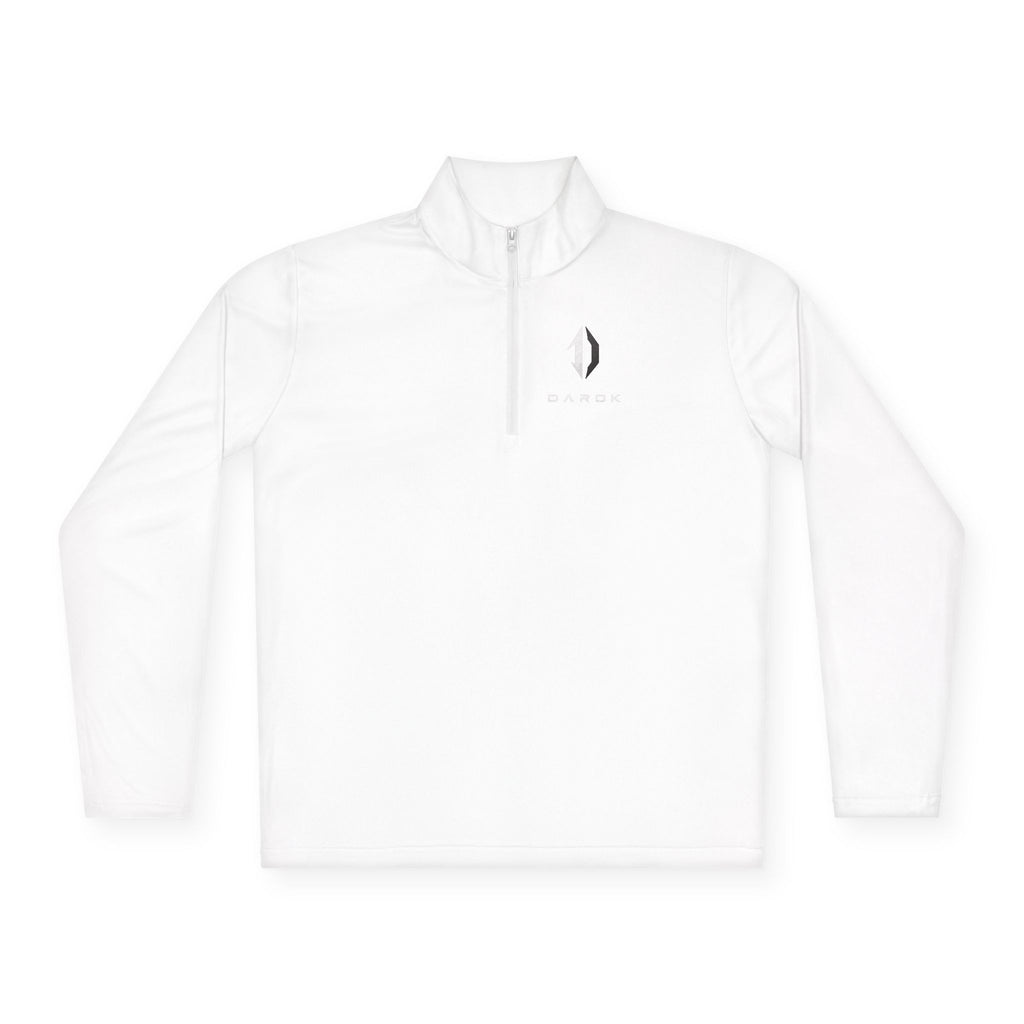 Quarter-Zip Pullover — Minimal Crescent Moon "Stay Grounded, Breathe"