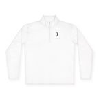 Quarter-Zip Pullover — Minimal Crescent Moon "Stay Grounded, Breathe"