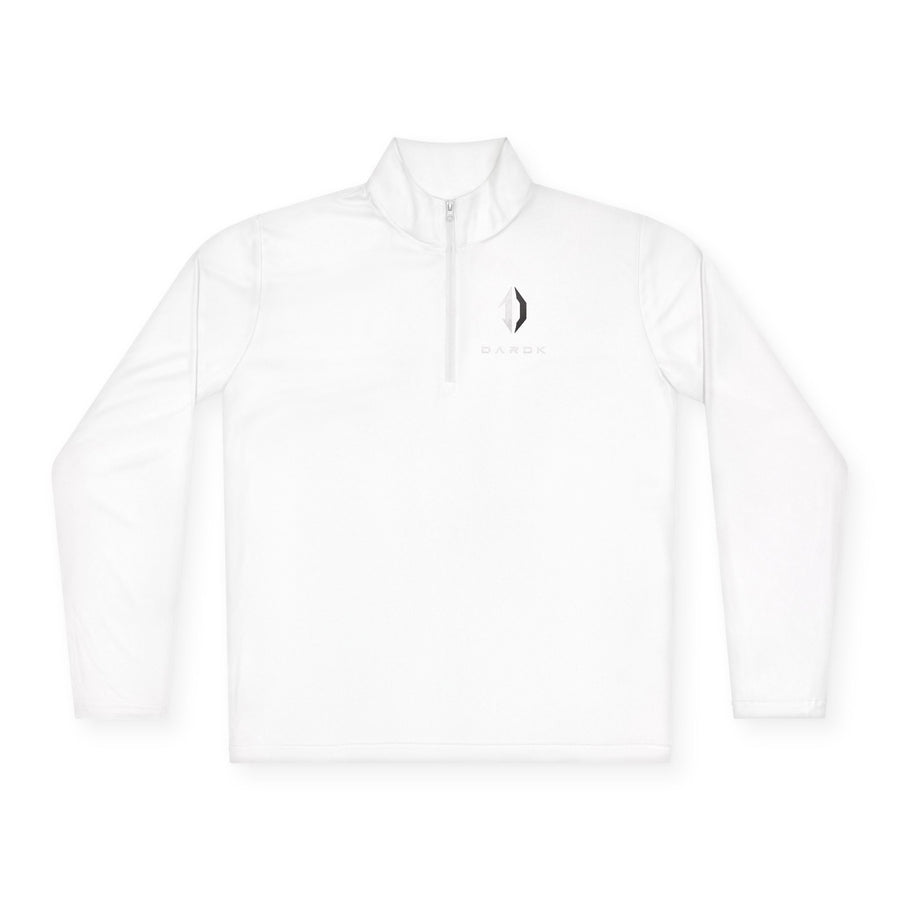 Quarter-Zip Pullover — Minimal Crescent Moon "Stay Grounded, Breathe"