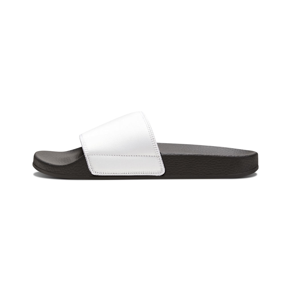 Men's Removable-Strap Slide Sandals — Lightweight White Slides with Removable Strap, Casual Pool & Beach Footwear