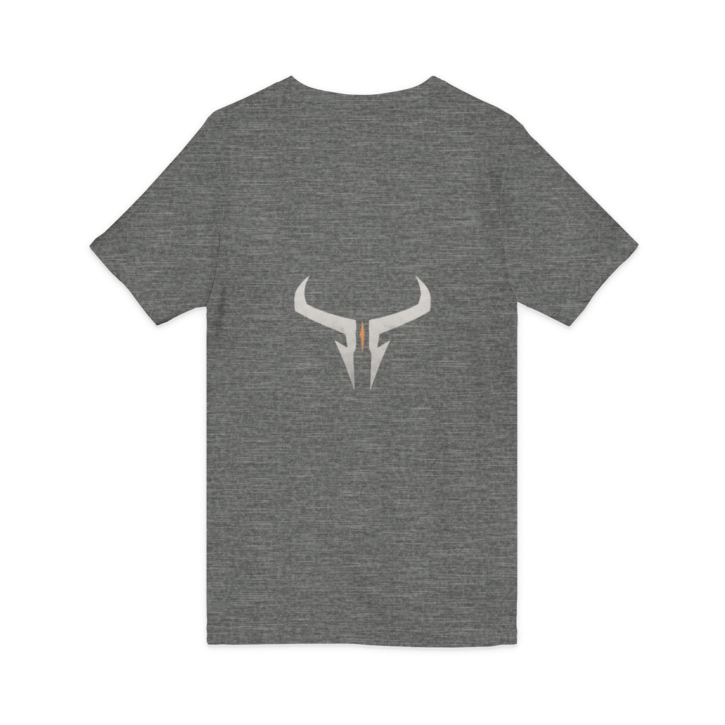 Razera Bull Logo V-Neck Tee — Minimal Gaming Emblem T-Shirt