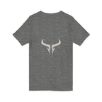 Razera Bull Logo V-Neck Tee — Minimal Gaming Emblem T-Shirt