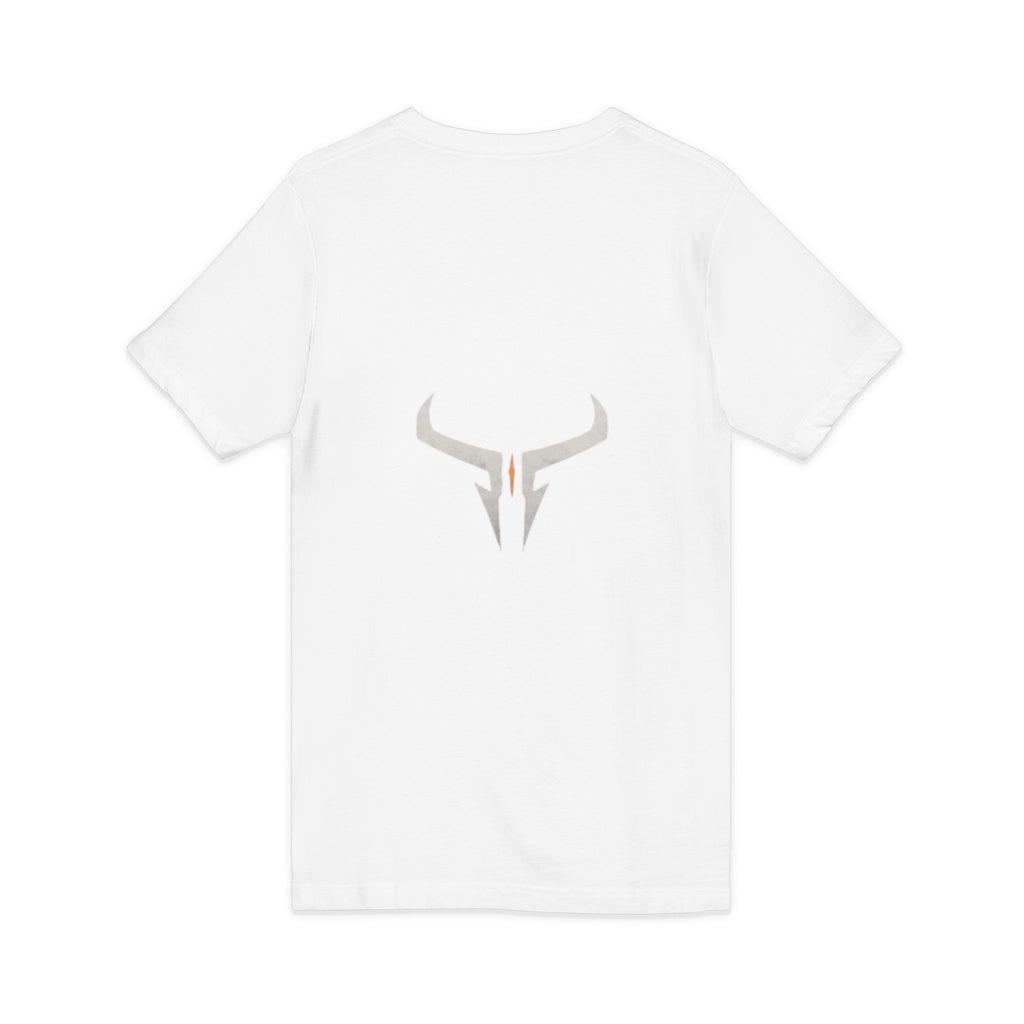 Razera Bull Logo V-Neck Tee — Minimal Gaming Emblem T-Shirt
