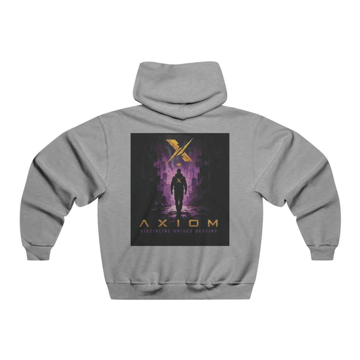 Axiom Sci‑Fi Graphic Hoodie — 'Axiom' Logo & Night Alley Print
