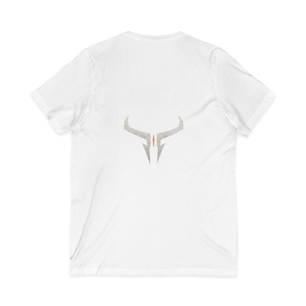 Razera Bull Logo V-Neck Tee — Minimal Gaming Emblem T-Shirt