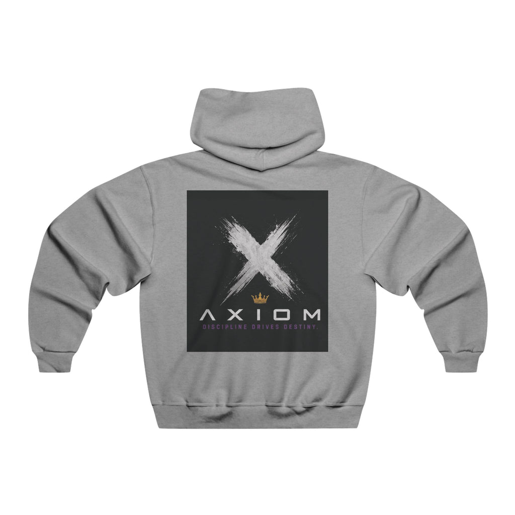 Axiom Logo Hoodie — Minimal Streetwear Pullover with Back Graphic