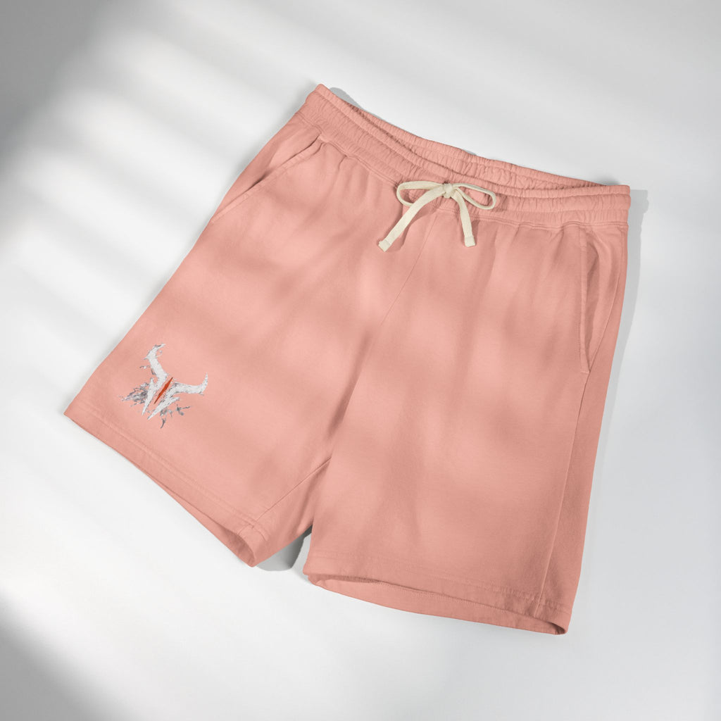Lightweight Fleece Sweat Shorts — Garment-Dyed Comfort with Subtle Logo