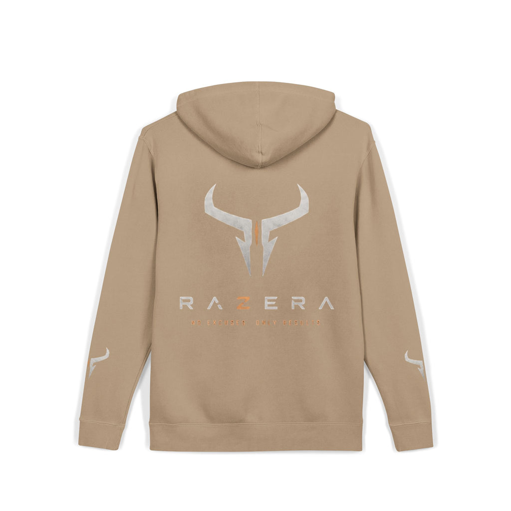 Razera Bull Logo Hoodie — Pigment-Dyed Pink Comfort Pullover