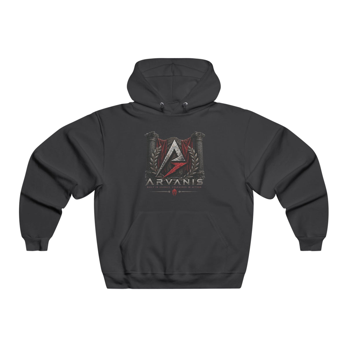 Azavanc Crest Hoodie — Medieval Shield Logo Pullover
