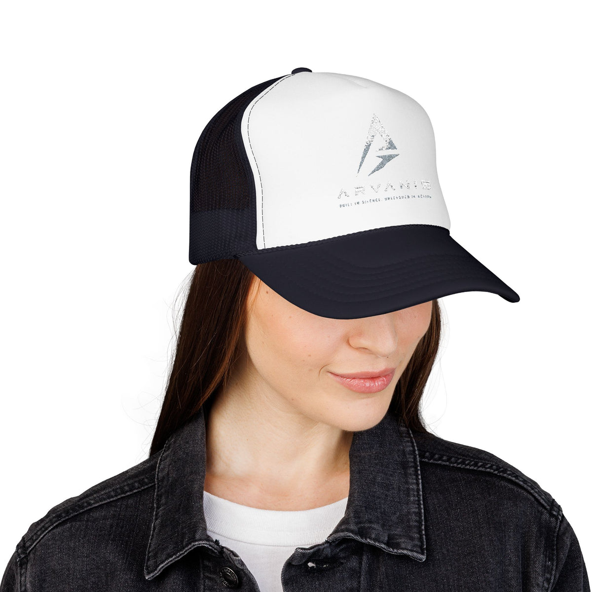 Arvanis Logo Trucker Hat — Vintage Distressed Foam Cap