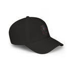 Low Profile Baseball Cap — Dark Gothic Owl Skull Design