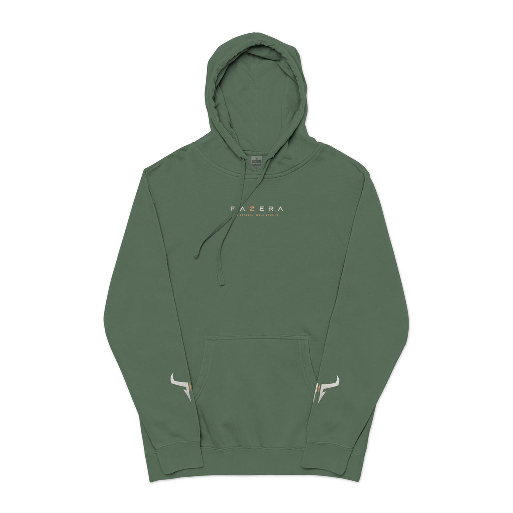 Razera Bull Logo Hoodie — Pigment-Dyed Pink Comfort Pullover