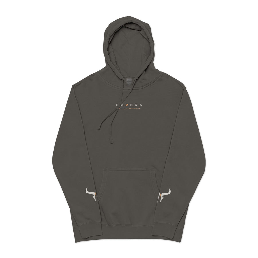 Razera Bull Logo Hoodie — Pigment-Dyed Pink Comfort Pullover