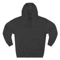 Primalis Minimal Logo Hoodie — White Fleece Pullover with Front Text & Back Emblem